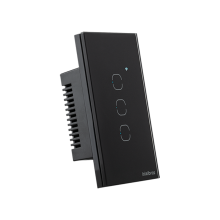 INTERRUPTOR SMART ZIGBEE TOUCH 3 PRETO EZS 1003