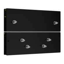 SUPORTE P/VIDRO SV 21/22 SERIES PRETO