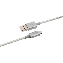 Cabo USB Micro B 1.5M Nylon Branco EUAB15NB
