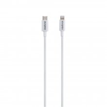 Cabo USB-C - Lightning 1,2m PVC Branco EUCL 12PB